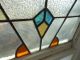R501 Pretty Multi - Color Art Deco Style English Leaded Stained Glass Window 1900-1940 photo 4