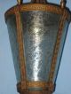 Antique Electric Tapering Hanging Lantern Ceiling Fixture Chicago 1900 Greek Key Chandeliers, Fixtures, Sconces photo 5