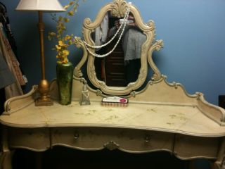 Victorian Make - Up Table Vanity - Queen Anne Styling - A Must See Gorgeous photo