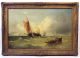 18thc Antique English Channel Marine Ship Oil Painting White Cliffs Of Dover Nr Other photo 1