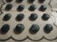 Antique Dark Green Glass Tinies Buttons Aesthetic Period 1860 - 90 Card Buttons photo 2