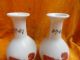 Red Lion Glaze Ceramic Porcelain Vases Antique Exquiste Vases photo 3