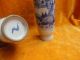 Blue Glaze Landscape Ceramic Porcelain Vases Antique Exquiste Vases photo 3