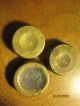 3 Old Brass Weights Primitives photo 2