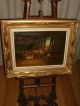 Old Oil Painting,  { Paul - Henry Schouten,  1860 - 1922,  Sheep And Chickens }. Other photo 2