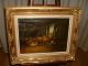 Old Oil Painting,  { Paul - Henry Schouten,  1860 - 1922,  Sheep And Chickens }. Other photo 5