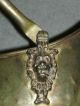 Antique Lion Head Ornate Brass And Wood Handle Large Coal Bucket Hearth Ware photo 5