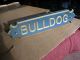 Maritime Sign Ornate Carved Wood Made In Usa (bulldog) Ol 