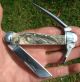 Double Sided Scrimshaw Art,  Whales,  Mariner ' S Marlin Spike Knife/knives Scrimshaws photo 2