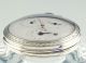 Verge Fusee Pocket Watch Calendar Center Seconds Spindeltaschenuhr Montre Silver Clocks photo 3