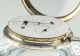 Verge Fusee Pocket Watch Calendar Center Seconds Spindeltaschenuhr Montre Silver Clocks photo 6