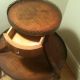 Antique French Mahogany Stand With Drawer & Brass Adornmmets 12 Pix 1900-1950 photo 3