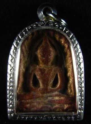 Phra Somgor Benjapakee Thai Buddha Amulet Pendant Be:1860 photo