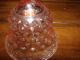 Vintage Hobnel Glass Bell Pinkish With Ringer Trivets photo 2