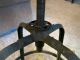 Cast Iron Wood Industrial Adjustable Drafting Stool Factory Swivel Seat Chair 1900-1950 photo 1