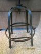 Cast Iron Wood Industrial Adjustable Drafting Stool Factory Swivel Seat Chair 1900-1950 photo 4