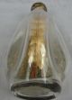 Antique Folk Art Sailing Ship In A Pinched Bottle Lighthouse In Foreground Folk Art photo 8