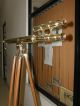 Nautical Brass Double Barrel Telescope With Wooden Stand Collectible Gifts Telescopes photo 1