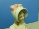 Antique German Pincushion Half Doll Lady W/blue&pink Bonnet Damaged W/ ' S 5715 Pin Cushions photo 3