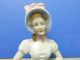 Antique German Pincushion Half Doll Lady W/blue&pink Bonnet Damaged W/ ' S 5715 Pin Cushions photo 4