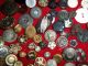 Estate Huge 280 Plus Buttons Lots Vintage Rhinestone New Glass Antique Czech Buttons photo 5