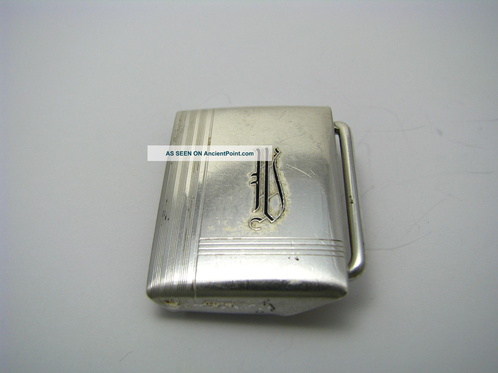 A Sterling Silver Belt Buckle 925 Silver By Hickok Ca1920s Good Condition Other photo