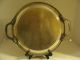 Fb Rogers 1883 Silver Round Platter Tray W/handles 15.  75 