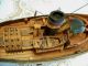 Large Vintage Model Tug Boat,  Wood & Metal Construction,  Detailed,  Rustic Model Ships photo 4