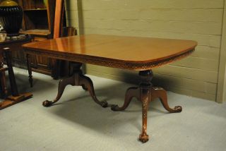 Chippendale Mahogany Table With Claw Foot photo