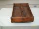 Antique Primitive Wooden Cutlery Knife Utensil Box Tray Tote Wood Turned Handle Primitives photo 2