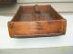 Antique Primitive Wooden Cutlery Knife Utensil Box Tray Tote Wood Turned Handle Primitives photo 4