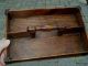 Antique Primitive Wooden Cutlery Knife Utensil Box Tray Tote Wood Turned Handle Primitives photo 5