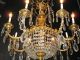 French Bronze & Crystal 10 Ligt Chandelier Made In Europe In The 1940s Chandeliers, Fixtures, Sconces photo 2