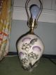 Vintage Handthrown Pottery Table Lamp Stoneware Handpainted 19 