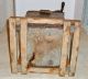 Antique Wood & Iron Standing Butter Churn With Cast Iron Works Primitive Primitives photo 9
