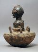 African Magical Songye Fetish Statue Ceramic Pottery Divination Dr Congo Ethnix Other photo 1
