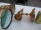 Candle Reflector Magnifying Glass Vintage Federal Torch India Sconces Mid-Century Modernism photo 2