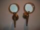 Candle Reflector Magnifying Glass Vintage Federal Torch India Sconces Mid-Century Modernism photo 5