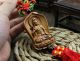 Chinese Jujube Wood Carved Buddha Guan Kwan Yin Statue Sculpture Amulet W53 Buddha photo 4