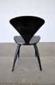 Cherner Plycraft Vtg Mid Century Modern Black Side Desk Dining Chair Eames Era Mid-Century Modernism photo 3