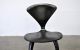Cherner Plycraft Vtg Mid Century Modern Black Side Desk Dining Chair Eames Era Mid-Century Modernism photo 6