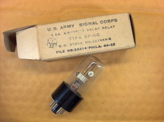 Vtg Amperite Electron Vacuum 6p - 90 Radio Cb Relay Tube U S Army Signal Corps Nos photo