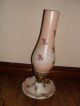 2 Vintage Bedroom Lamps,  Milk Glass\ Westmorland Glass Hand Painted Electric Art Nouveau photo 1