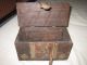 Antique Wooden Box With Key. Other photo 1