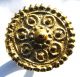 Rare Decorated Medieval Gold Gilt Crown Ring With Sheild Shoulders V.  Fine European photo 1