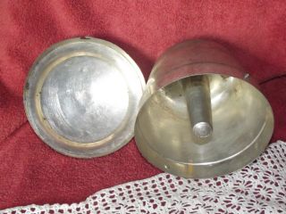 Antique Metal Cake Mold W Lid Marked  16 X  - & Decorative photo