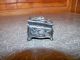 Antique Victorian Aesthetic Silverplate Ring Box Flower Design Other photo 2
