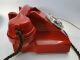 Very Stylish Old Red Bakelite Telephone - Knightsbridge - Rare - L@@k Art Deco photo 1