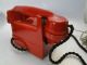 Very Stylish Old Red Bakelite Telephone - Knightsbridge - Rare - L@@k Art Deco photo 2