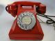 Very Stylish Old Red Bakelite Telephone - Knightsbridge - Rare - L@@k Art Deco photo 4